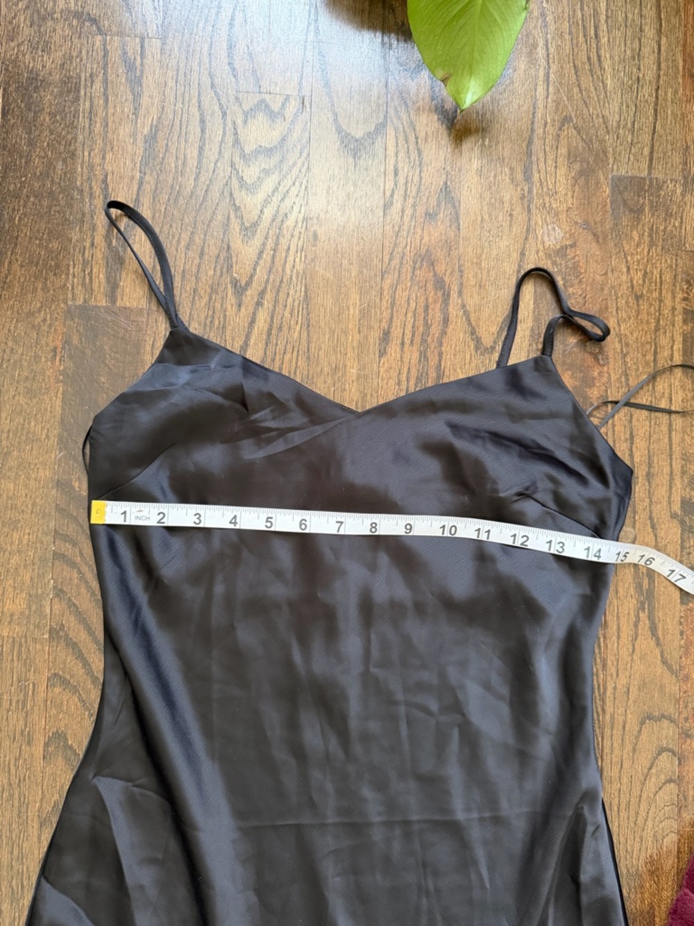 NWT Steve Madden Lucille Black Satin High-Low Slip Dress - Picture 6 of 9